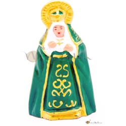 Virgen manto verde, cabezones