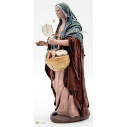 Pastora con cesta 