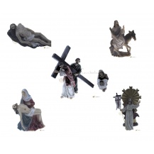 mniaturas de figuras representativas de escenas de la Pasión