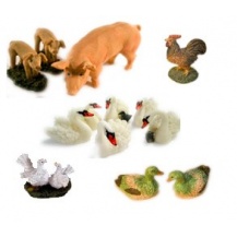 Animales de resina miniatura